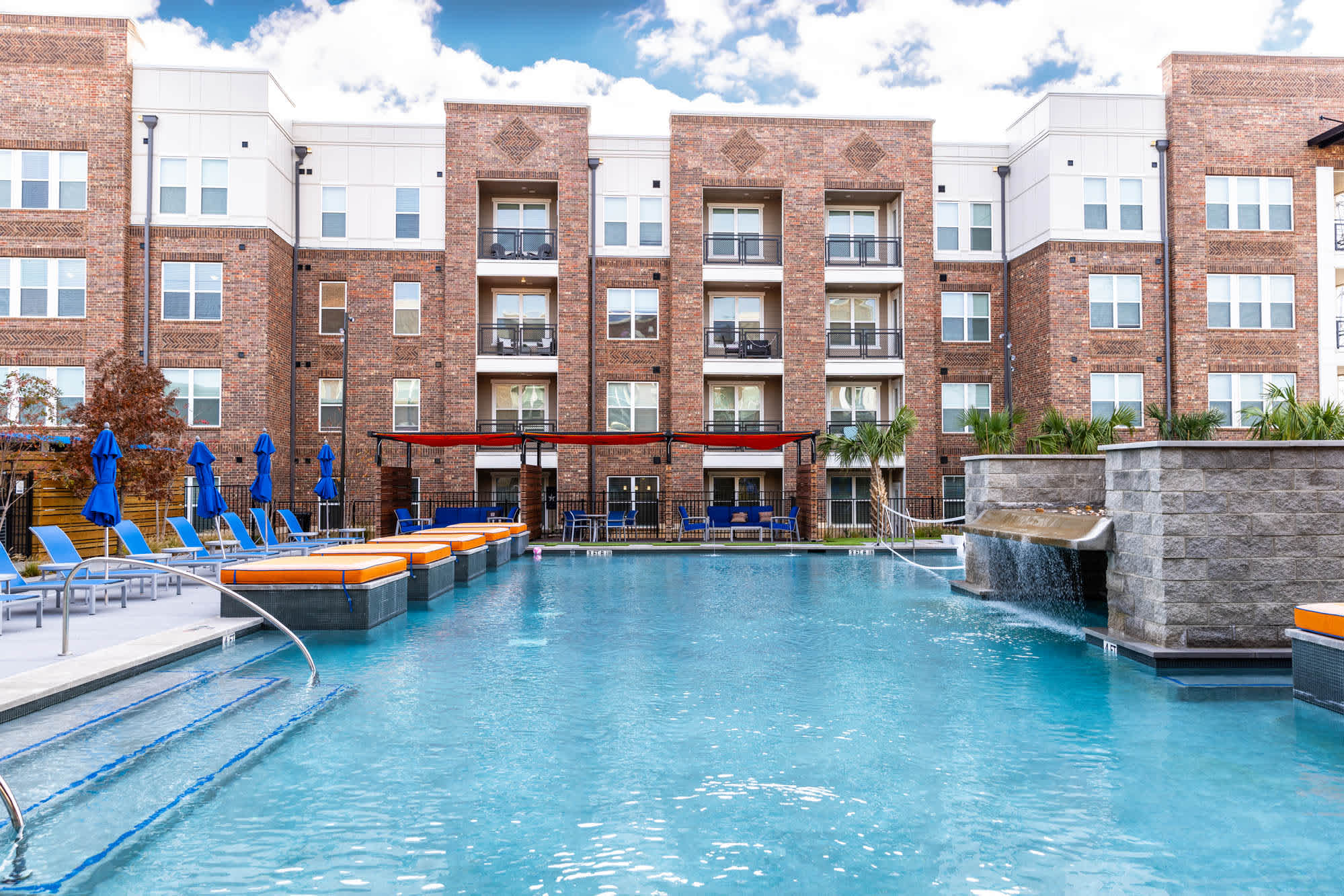 The swimming pool at Heritage Towers
